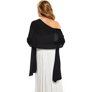 Women's Scarf Shawls and Wraps Black